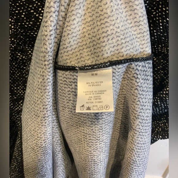 Stork & Babe Black Heathered Capped Sleeved Maternity Dress - Size M - Picture 4 of 4